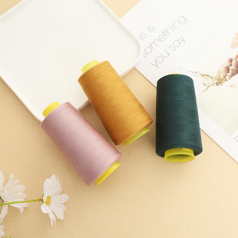Hilo de coser de poliéster resistente, pack de 3 bobinas miniatura 4