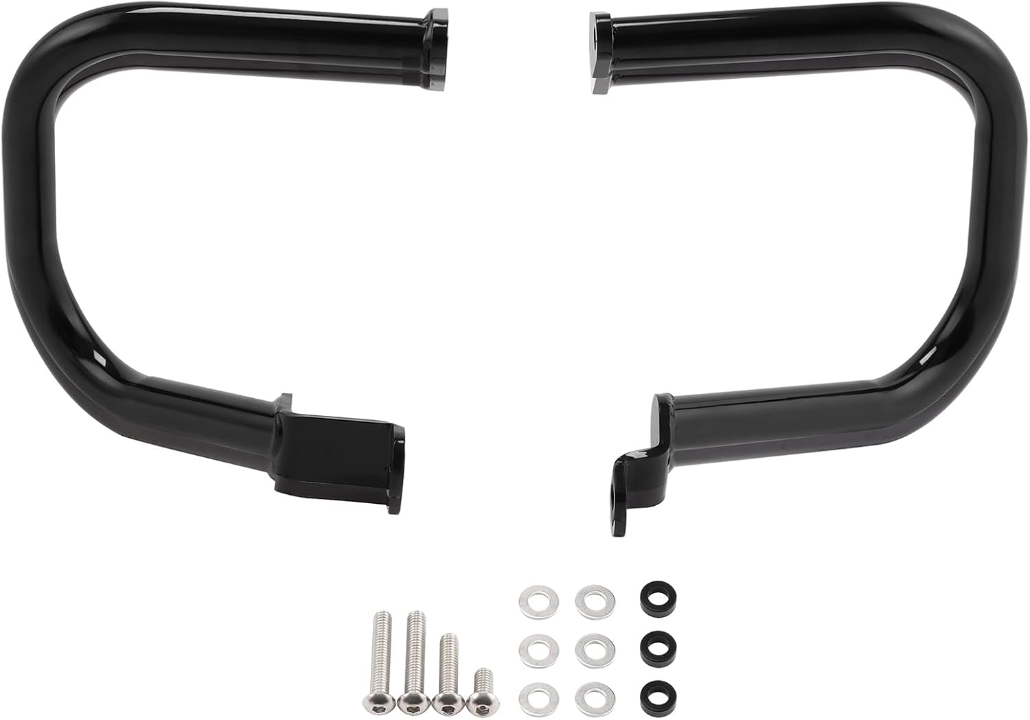 Green-L Saddlebag Guard Fit for Harley Softail Street Bob 2018-2024 Low Rider S ST 2022-2024 Saddle Bag Support Rail Crash Bar Protector (Gloss Black)