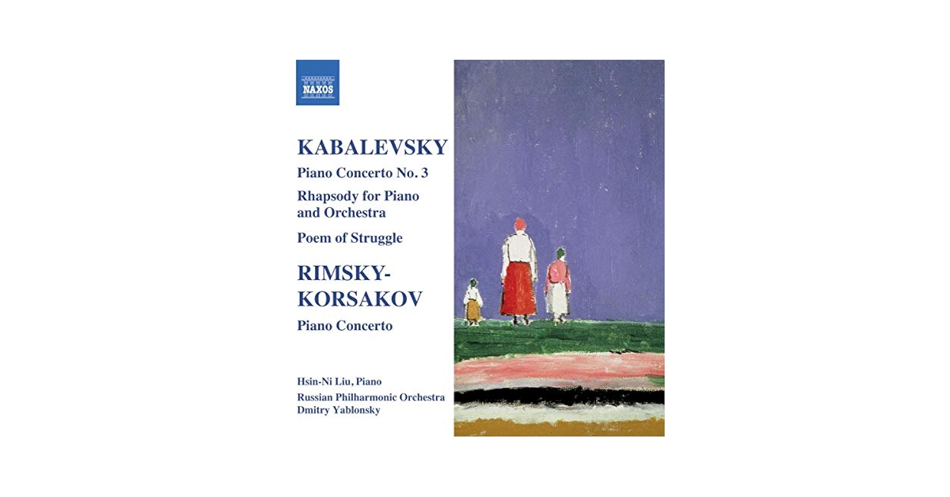 【中古】 Piano Concerto No． 3 No． 1 a Kabalevsky ,Muczynski Kabalevsky, Rimsky-Korsakov, Yablonsky, Russian Philharmonic