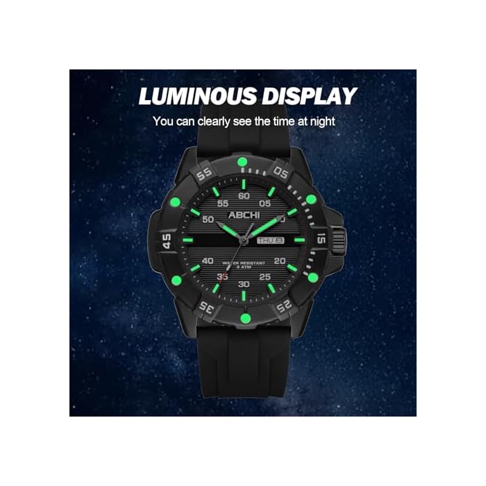 findtime Relojes deportivos para hombre, táctico, impermeable, militar, luminoso, calendario, correa de lona de silicona, reloj analógico para exteriores - Imagen 3
