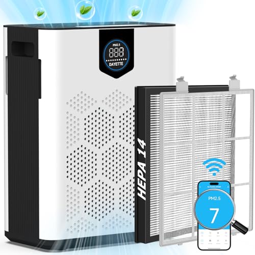 DAYETTE H14 Smart Air Purifiers for Home Large Room Up