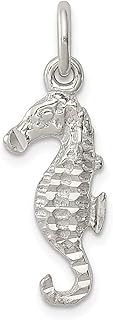 Colar com pingente de cavalo marinho de prata esterlina 925 com pingente de peixe vida marinha joias finas para mulheres presentes para ela, Prata esterlina