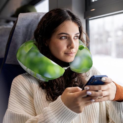 Almohada de viaje en espuma viscoelástica negra miniatura 6