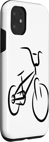 Vista 18 de iPhone 12 mini BMX Bike Drawing BMX Cyclist Bike Motocross Case