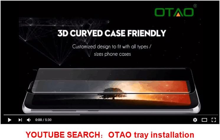 [Tray Installation]Samsung Galaxy S8 Screen Protector, OTAO [Case-friendly] Tempered Glass Screen Protector with Positioner For Galaxy S8 (S8)