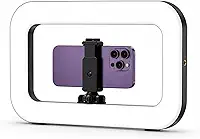 Ring Light LED 20W Portátil com Suporte para Celular, Iluminação Profissional para Selfie, Vídeos, Fotos, Maquiagem e Lives