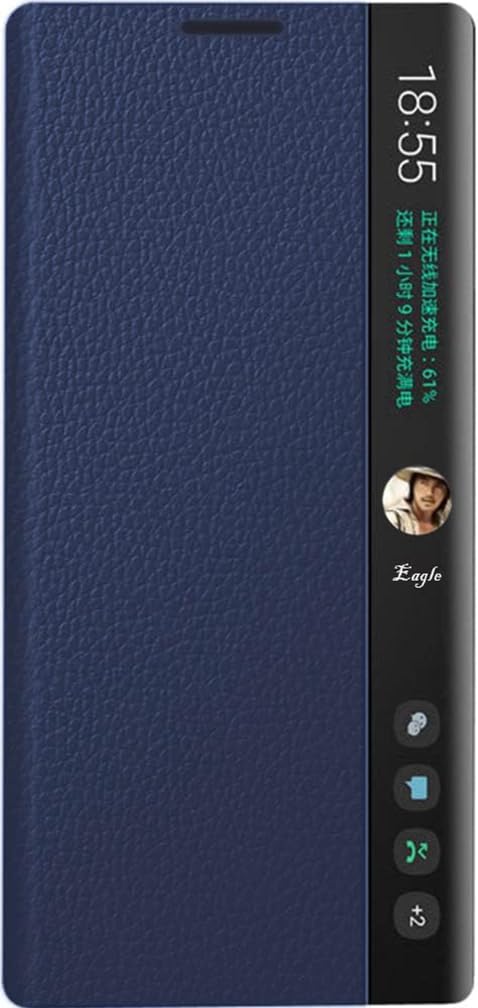 Funda de Cuero Inteligente para Samsung Galaxy Note 10+. Voltear/Suspender/Responde la Llamada de Forma Inteligente/Carcasa de Telefono Note10 Plus