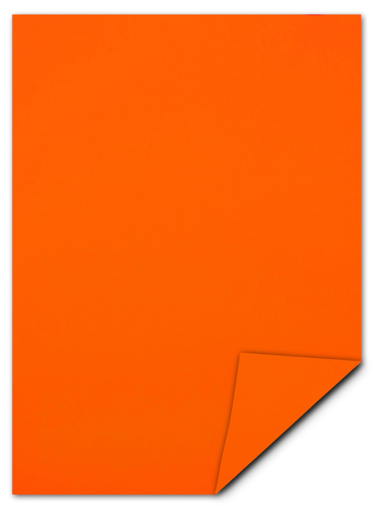 100 Blatt Leuchtpapier DIN A4-21,0 x 29,7 cm - Neonpapier Orange - 80 g/m² - beidseitig Orange - Plakatpapier für Leuchtplakate - Glüxx-Agent