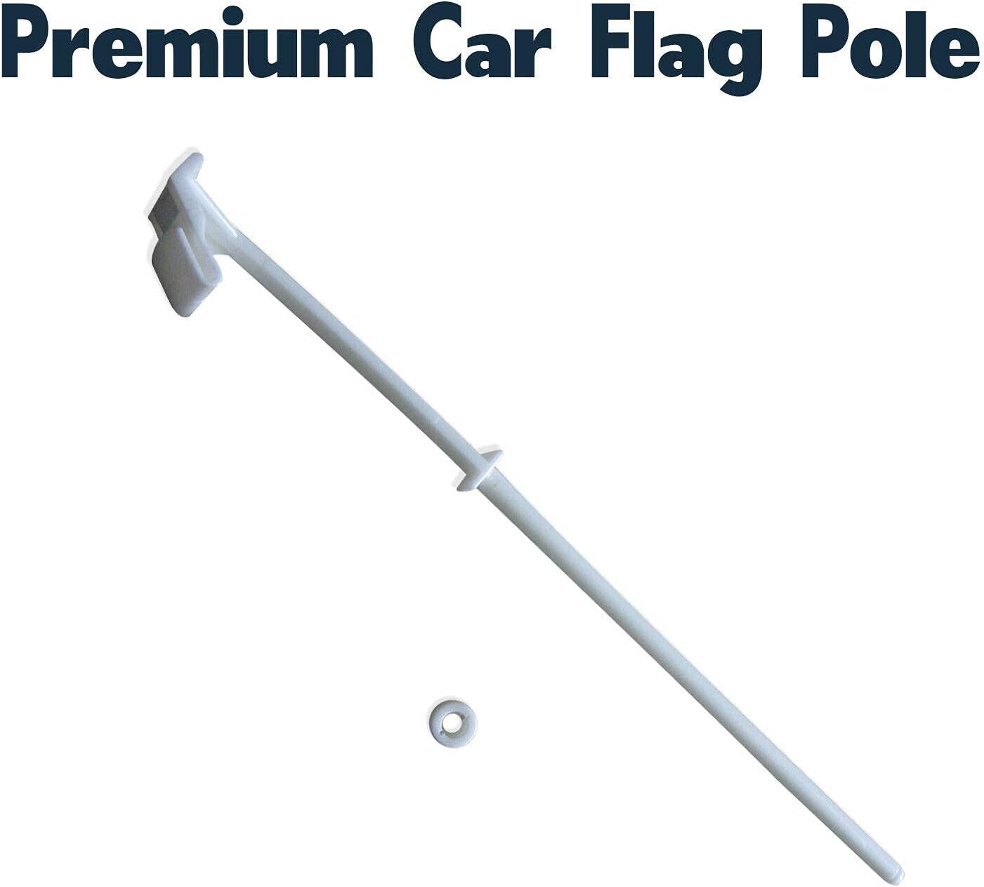 Mexico Car Flag Window Clip Flag 18” X 12” Including Poles for Patriotic, Sports Events, Parades (Polyester, Premium - Double Side Printing, Pack of 5)