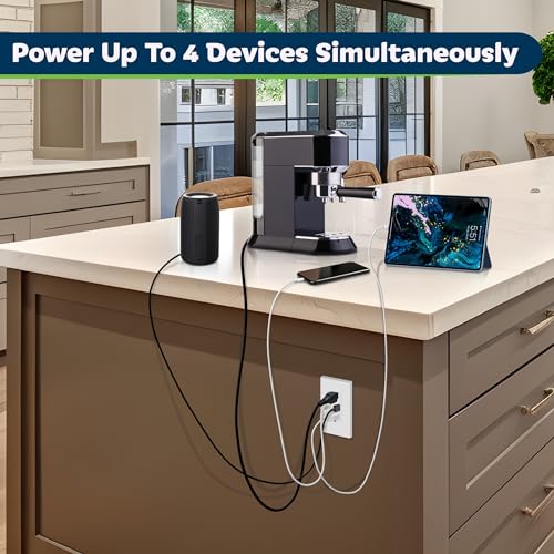 image for TOPGREENER USB Outlet, Type C USB Wall Outlet, 15 Amp Tamper Resistant
