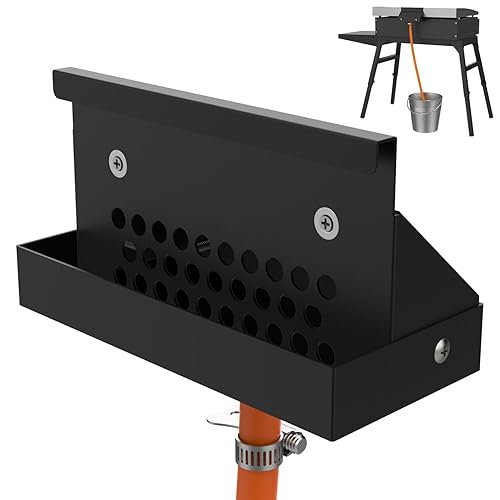 Miniatura 1 de Embudo de drenaje de grasa trasero mejorado para parrilla Blackstone, taza de grasa trasera integrada, parrilla deslizante para Blackstone de