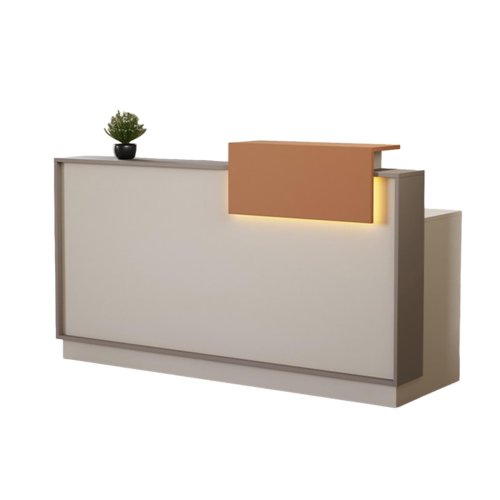 Banco reception moderno con cassetto chiudibile a chiave
