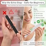 Makartt Nail File: Professional Nail Files, 100/180 Grit Emery Boards for Nails, 10 Pcs Zebra Doubled Sides Coarse Fingernail Filer for Acrylic and Extension Gel Removal Manicure Kit Salon Home Use - Image 5