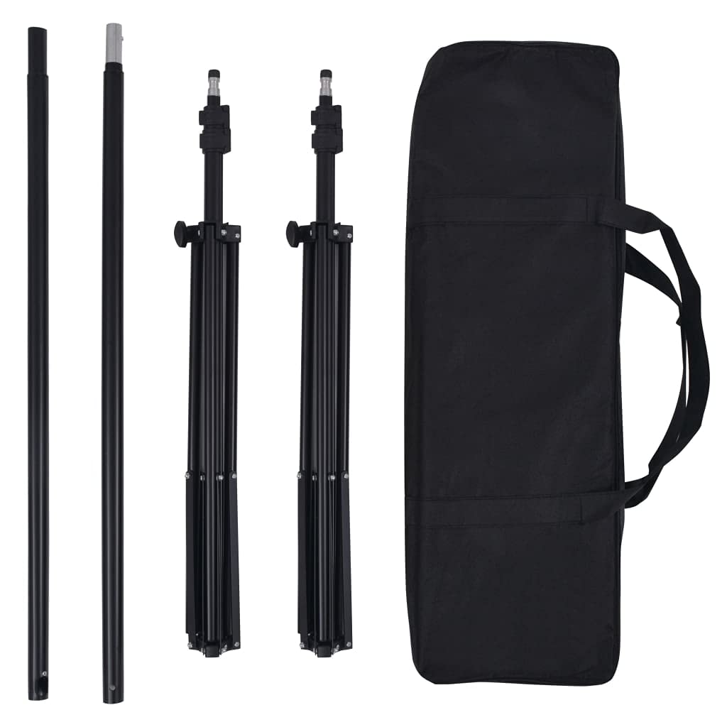 Générique Kit de Studio avec 5 Toiles de Fond colorées et Cadre réglable, Appareils Photo, Photographie, Éclairage & Studio, Supports & Fixations de Studio, Noir, (Poids 4.76KG)
