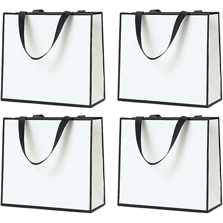 Amazon Co Jp Kesyoo ギフトバッグ 紙袋 手提げ袋 板紙 ボール紙 ラッピング袋 プレゼント おしゃれ 引き出物袋 結婚式 ギフト4個セット Style 4 ホーム キッチン