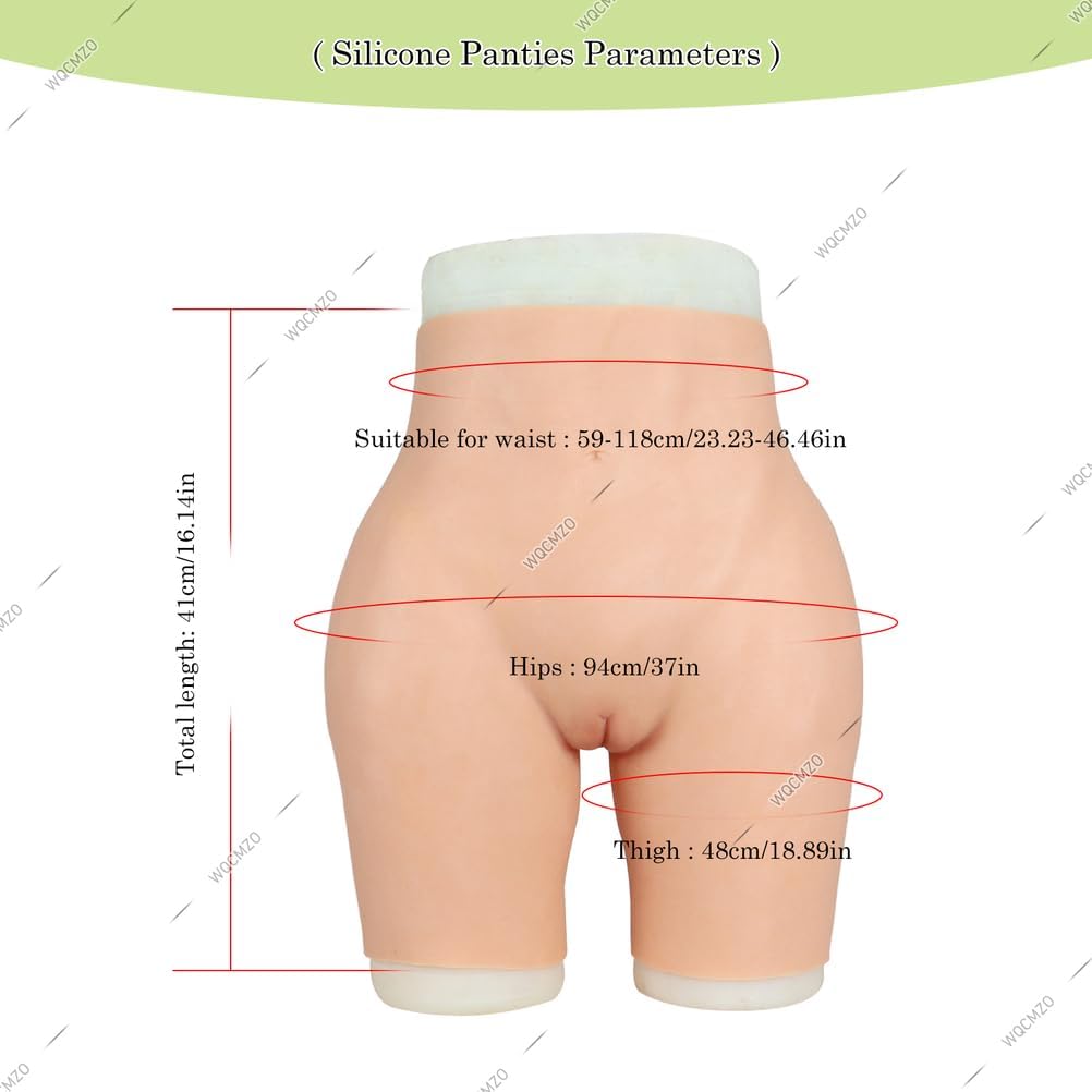 Silicone Fake Vagina Boxer Briefs Male to Female Fake Vagina Panties Butt Lifter Underwear for Crossdresser Shemale