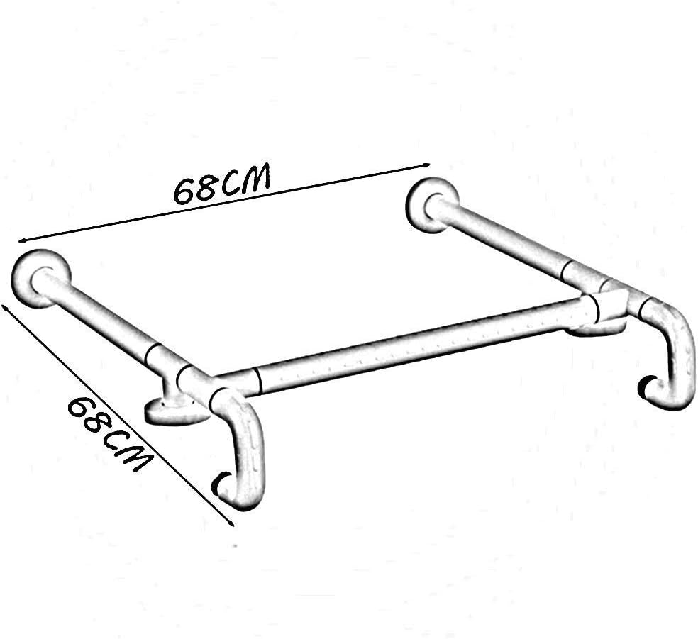 頑丈なシャワー安全グラブバー、浴槽、洗面台手すり、障害者用ステンレススチール安全バリアフリーサポートスタンディングレールナイロン手す