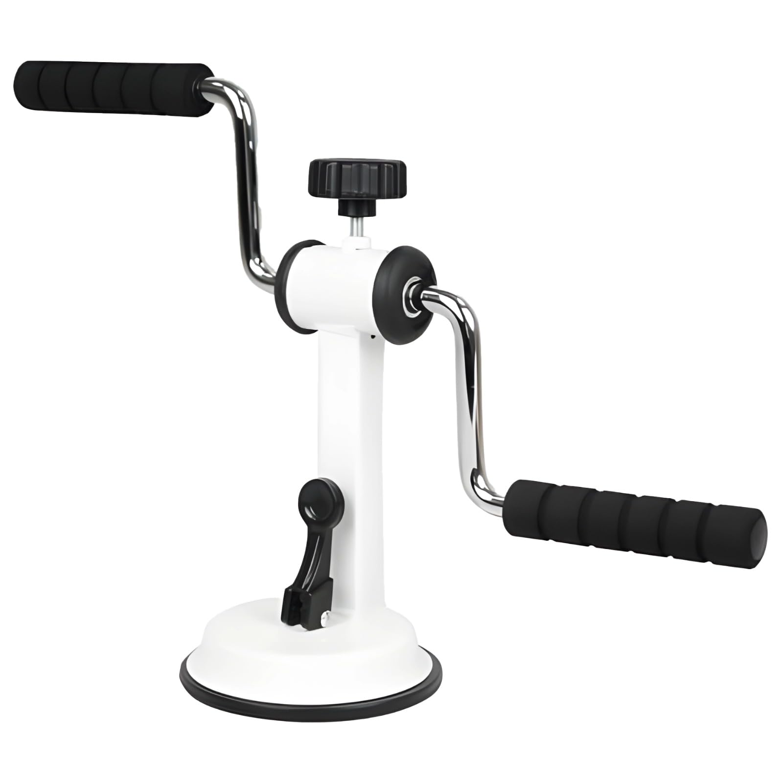 Handbetriebener Armtrainer, Arm Bike mit einstellbarem Widerstand, Oberkörpertrainer für Übungen nach einer Operation, mit Saugnapf Basis, 41 x 12 x 21,5 cm