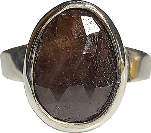aldomin� Golden Sapphire Healing Crystal Sterling Silver Ring 10....