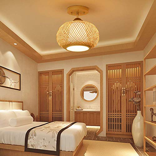 Plafond lampe en bois LED pour sublimer une entrée sombre - 3