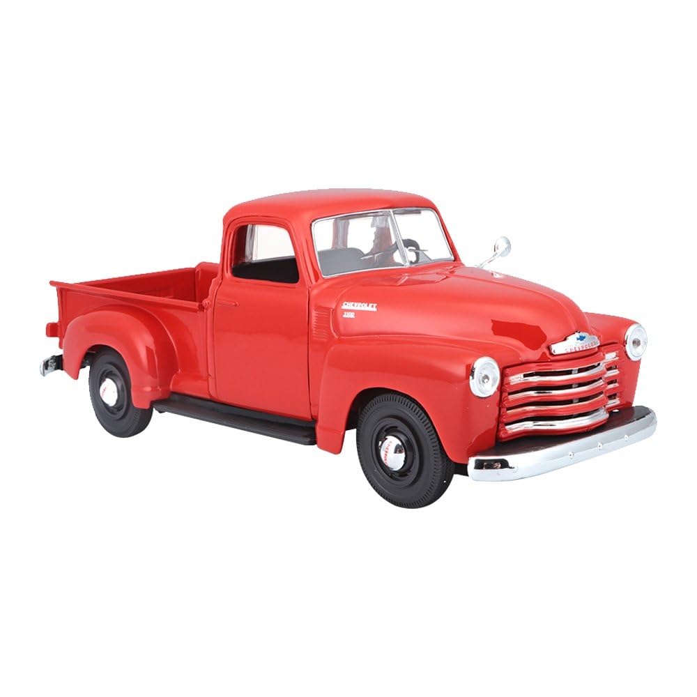 1:25 Scale 1950 Chevrolet 3100 Pickup Diecast Truck Vehicle (Colors May Vary) , Red