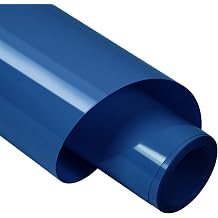 TORC Navy Blue PU HTV Heat Transfer Vinyl Roll 12 in x 10 ft Iron on Vinyl for T Shirts Crafts - Easy to Cut & Weed for Heat Transfer Design