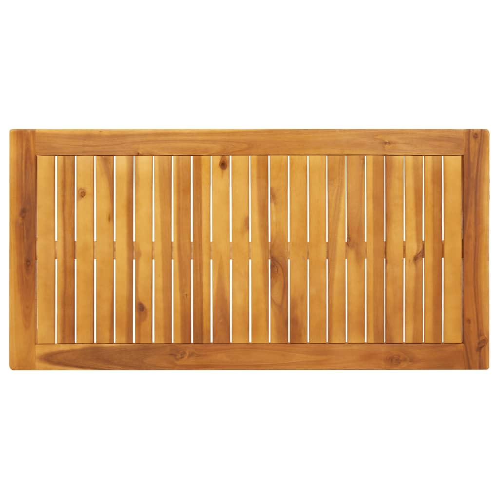 LAPOOH Tavolo da pranzo da giardino in legno massello di acacia 110 x 55 x 75 cm, set tavolo e sedie da giardino, tavolo terrazza esterna e sedie, set terrazza, mobili da giardino esterno - 366368