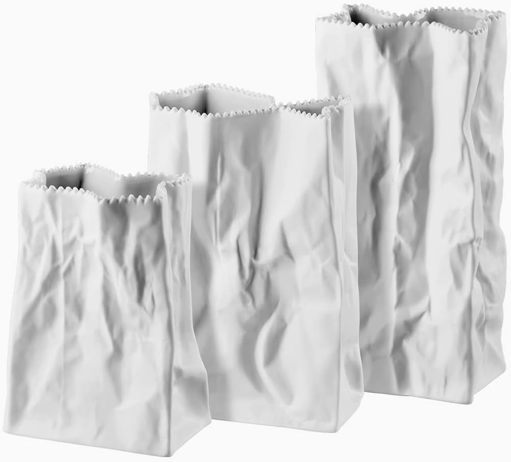 Rosenthal Bag Vase Mini White 4 in