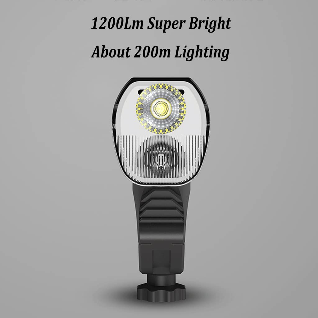 USB Ricaricabile Set di Luci per Bici, Ultra Brillante Luce per Bicicletta Davanti e Dietro, Faro Bici e Fanale Posteriore, per Strada e Montagna Notturna, 2 Pezzi