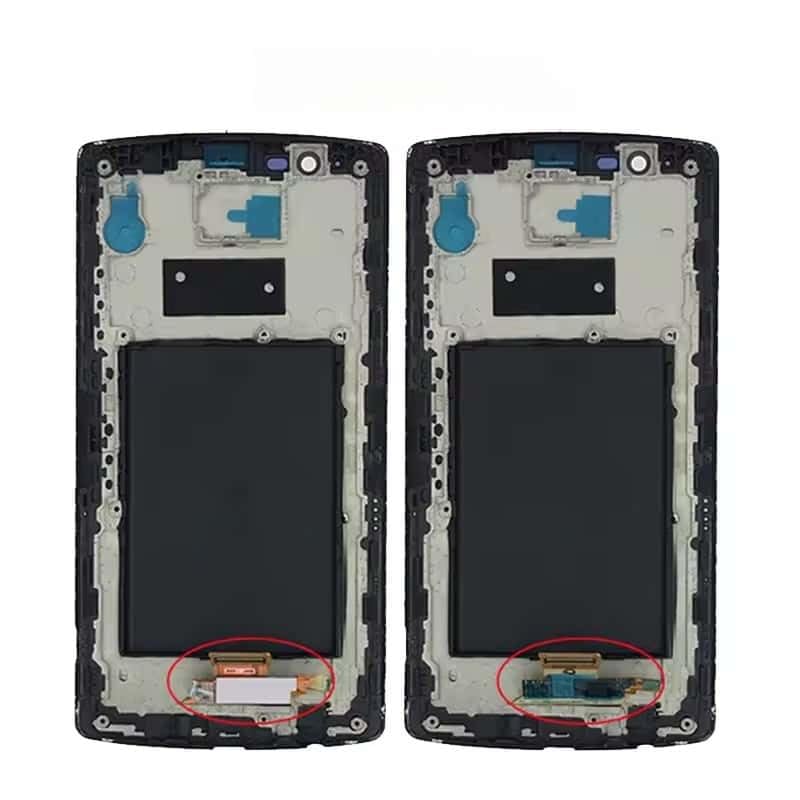 Écran tactile LCD pour LG G4 Dual H818N avec châssis noir haute réactivité