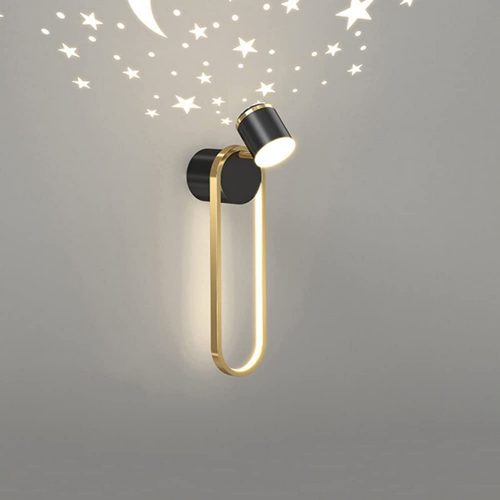 Lámpara de pared de metal con foco ajustable y luz LED de 18W para decoración