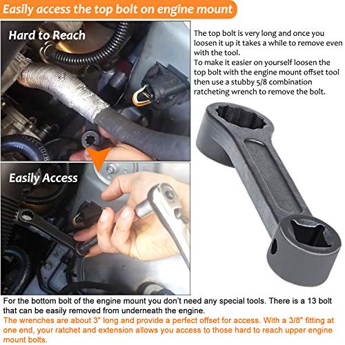 Image of Bonbo Offset 16mm Engine Mount Socket Wrench 4693 for Mercedes Benz