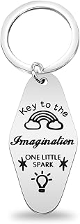 Figment Motel Keychain Figment Fan Gift Figment Vintage Motel Inspired Gift Key to the Imagination Hotel Keychain