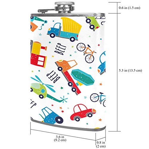 Flasque à whisky de poche en cuir avec entonnoir pour le camping - 8