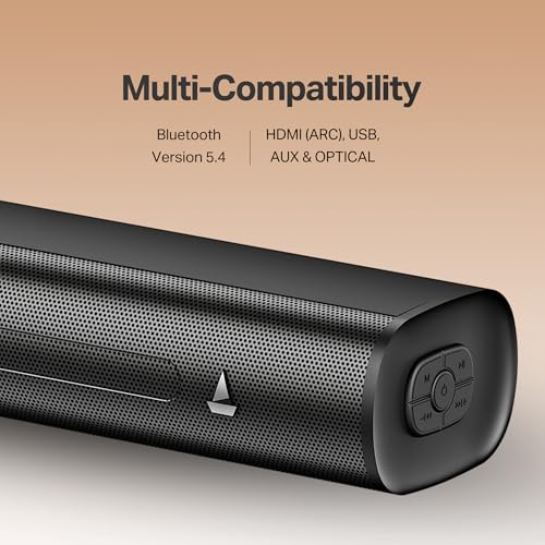 Image of boAt Aavante 2.1 1650, 160W Signature Sound, 2.1-Channel with Wireless Subwoofer, BT v5.4, Multiple Ports, EQ Modes, Bluetooth Sound bar, Home Theatre Soundbar Speaker (Premium Back)