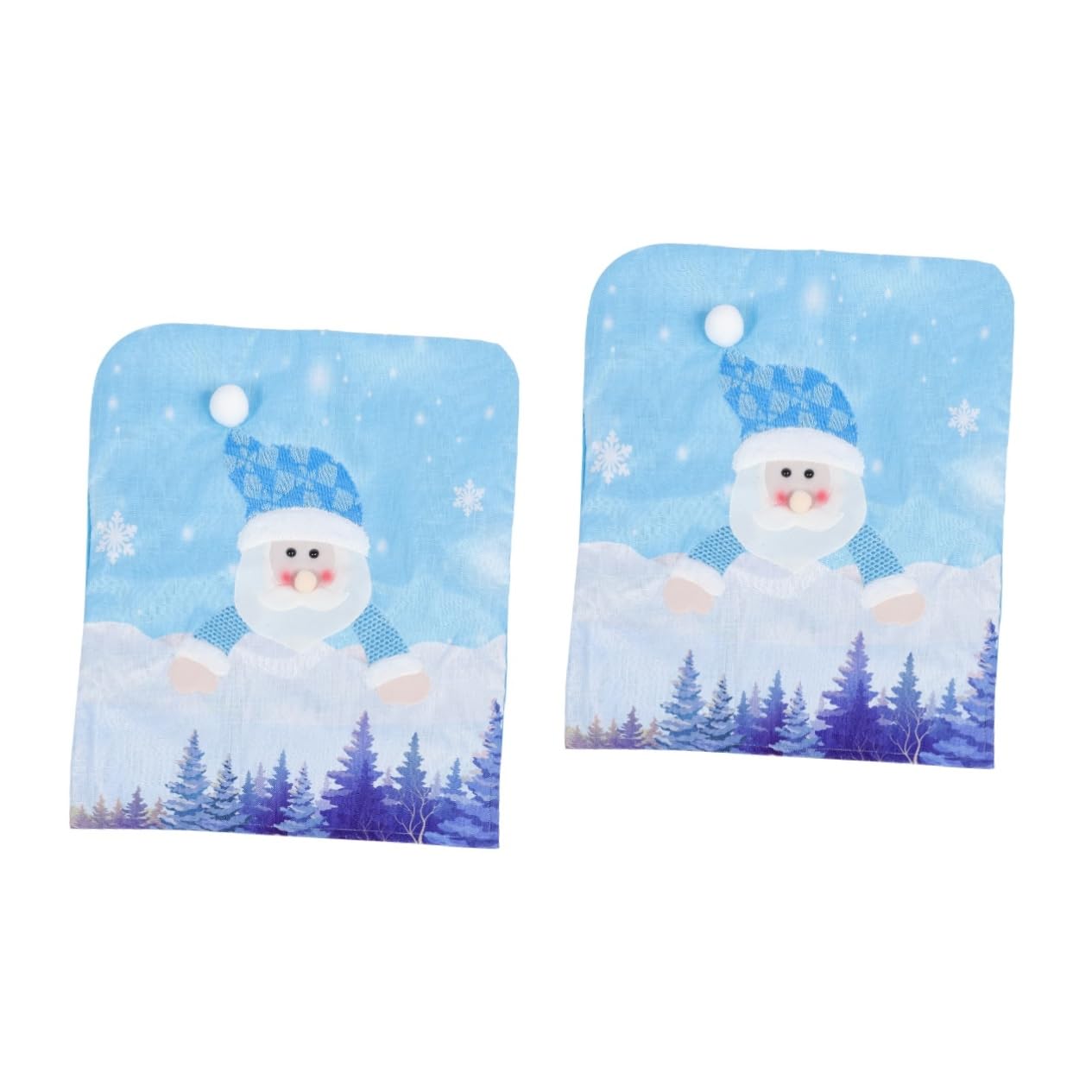 Ciieeo 2piezas Funda De Silla Navideña Luminosa Azul para Comedor y Decoración Festiva De Instalar y Limpiar para Celebraciones y Banquetes