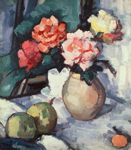 Toile Samuel John Peploe sublimez votre salon avec cette peinture de roses 60x90cm
