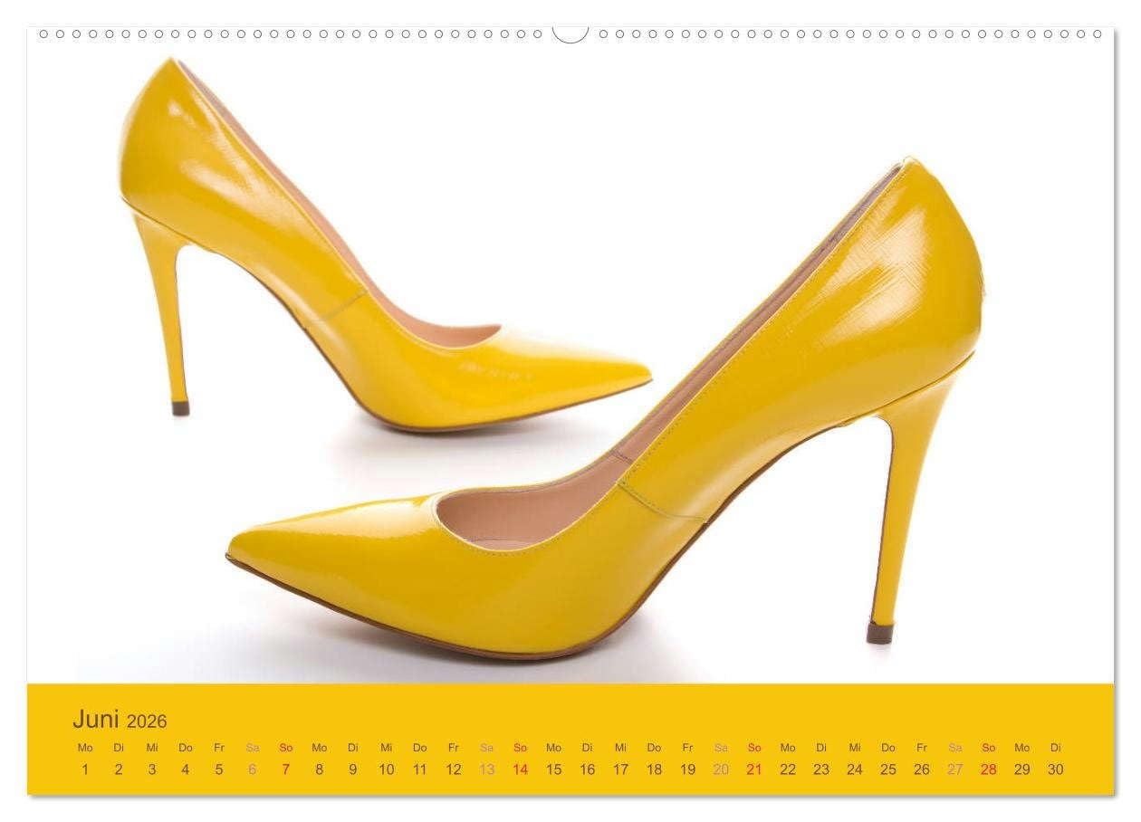 Farbenfrohe High Heels (Wandkalender 2026 DIN A2 quer), CALVENDO Monatskalender: High Heels können nicht nur sexy und erotisch, sondern durchaus auch farbenfroh sein. (CALVENDO Erotik)