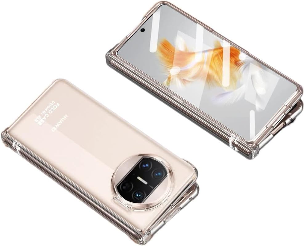 MoreFit Hard PC for Huawei Mate X3, Shockproof Hard Unbreakable Glass TPU Crystal Clear Back Cover Case for Huawei Mate X3