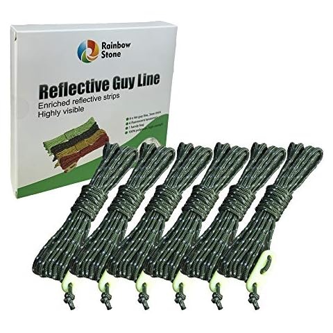 RainbowStone Highly Visible Reflective Guy Rope Cover