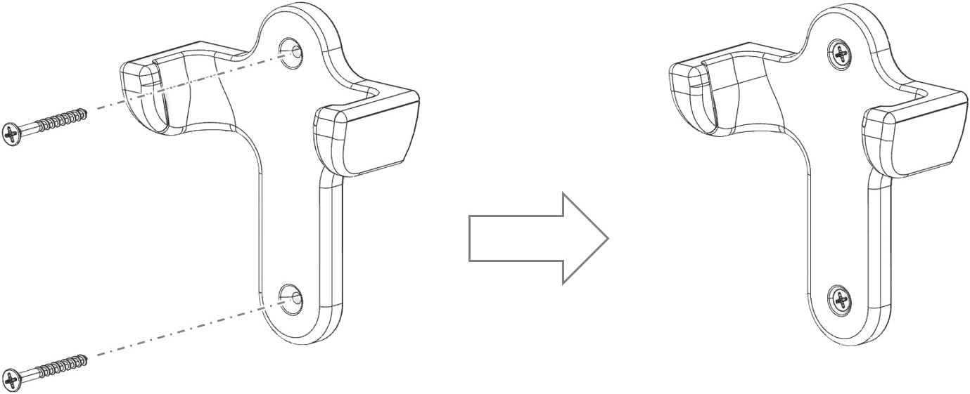Original Wall Mount Holder for Jandy Pool Remote, Custom PETG Bracket with Mounting Screws (Black) Made in Texas