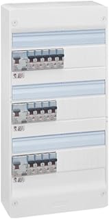 LEGRAND - Tableau Électrique Pré-équipé 3 Rangées Drivia - Equipé de Disjoncteurs et Interrupteurs Différentiels - Pour Logement T5 - Fabriqué En France - Blanc