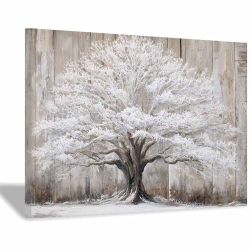 Impression sur toile arbre de vie abstrait pour illuminer votre salon chaleureux