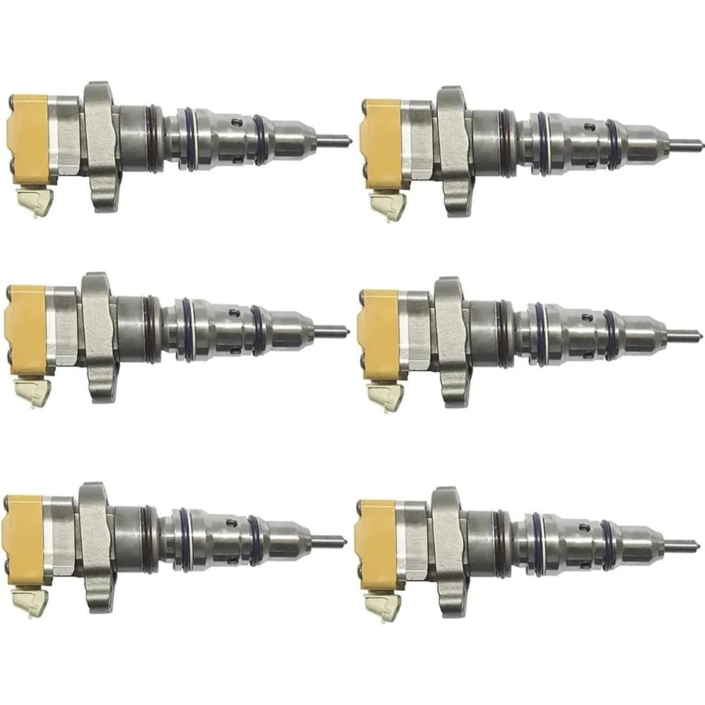 Fuel Injectors 6X Fuel Injector 2225965 for Caterpillar for CAT 3126 3126B 3126E 325C 325CL 325CLN 570B 580B Harvester Excavato