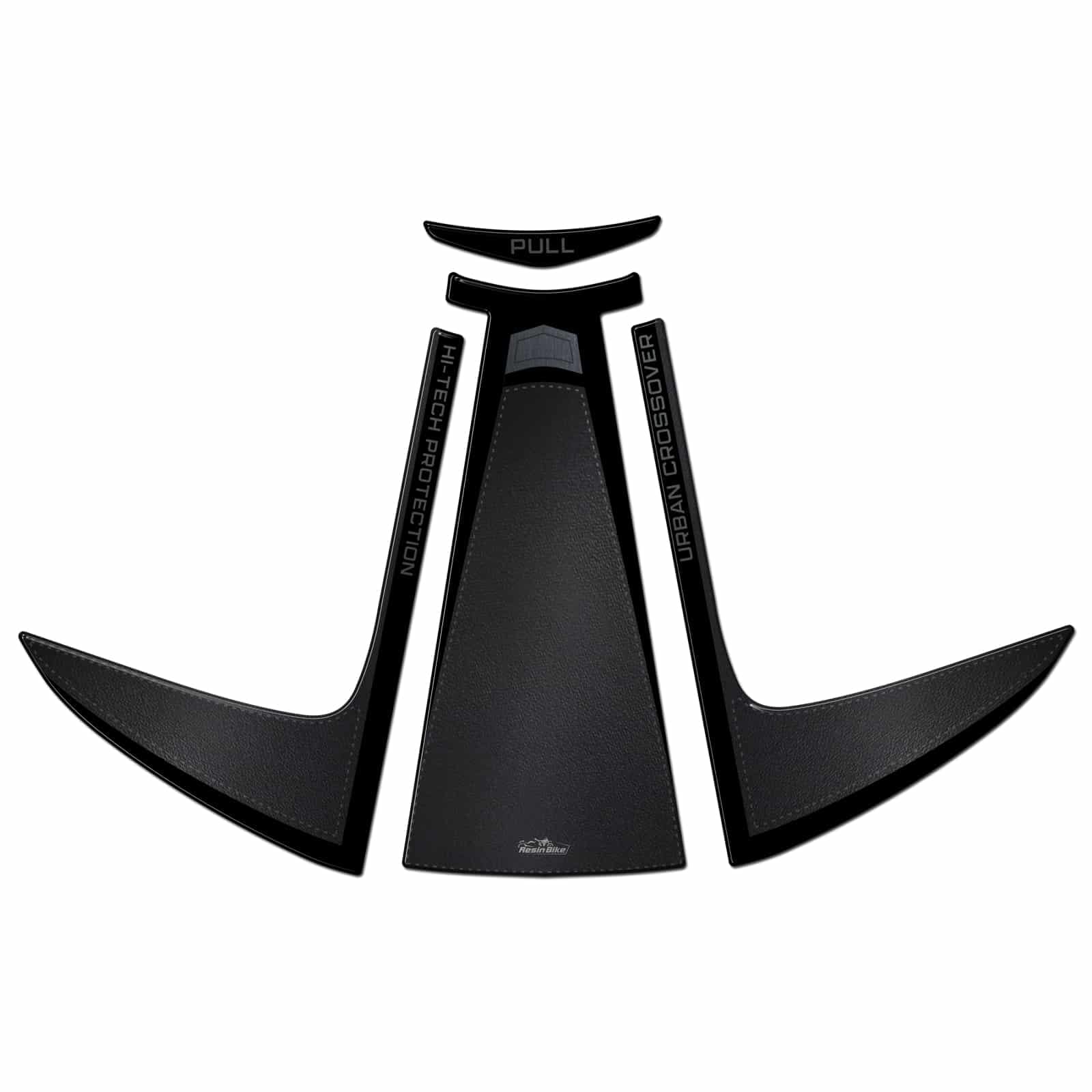 Resin Bike Adesivo Scooter Compatibile con Piaggio Beverly 300 - Piaggio Beverly 400 2021-2026. Protezione Sportellino Portaoggetti/Vano Anteriore da Urti e Graffi. Adesivi Effetto 3D Made in Italy