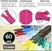 Plastic Zippers Colorful Resin 14pcs with Ring Pulls #3 with Lifting Separating Zippers for Clothes DIY Children Coat Sewing Craft Bags Mixed 14 Colors (60cm) 24inch