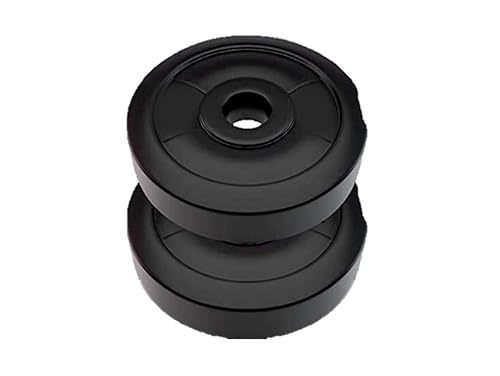 DREAM FIT Pair of 10Kg PVC Weight Plates for home gym - Spare Weights for dumbbells, barbells and other exercises - 20Kg (10Kg x 2)