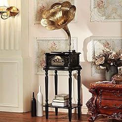 Gramophone, Tourne-Disque phonographe, Version Gramophone, Style rétro Vintage, Gramophone Lecteur USB Radio FM… - Les Beatles, Paul McCartney, John Lennon, RIngo Starr, George Harrison Gramophone, Tourne-Disque phonographe, Version Gramophone, Style rétro Vintage, Gramophone Lecteur USB Radio FM… – Image 4