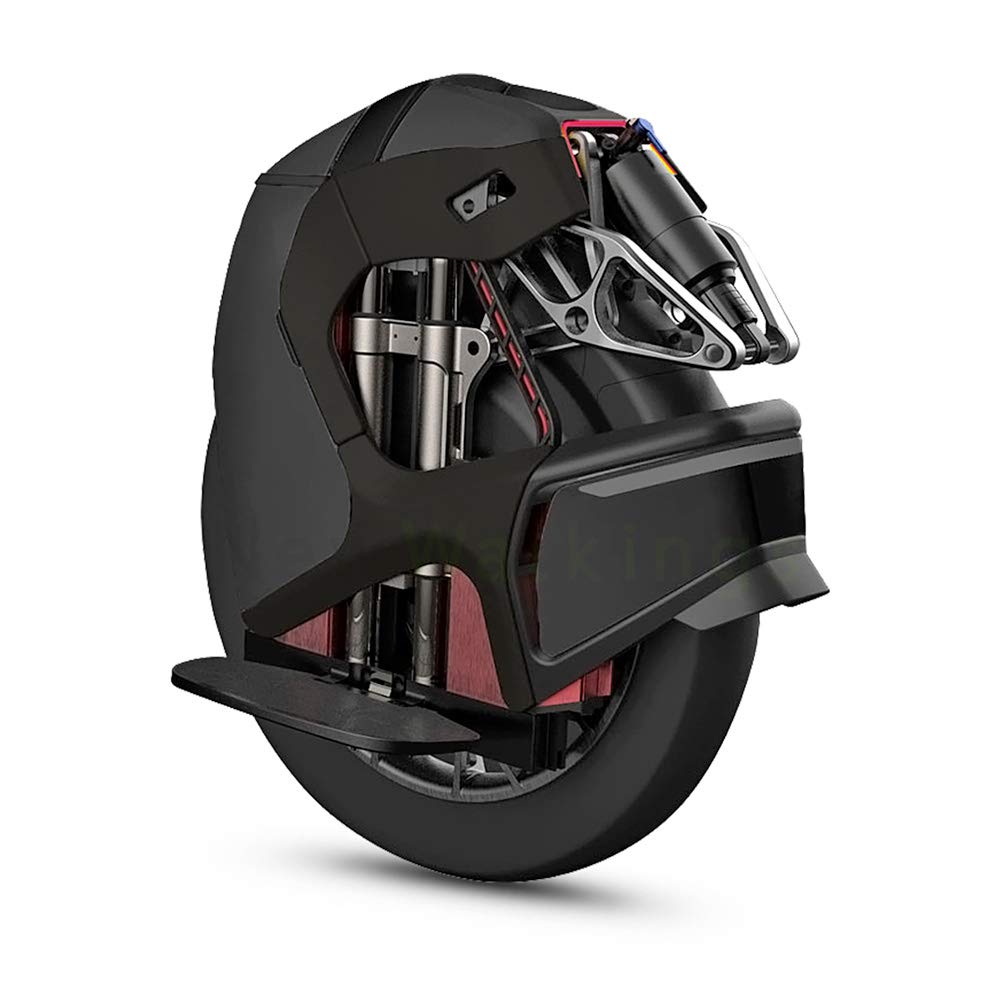 Kingsong Ciclomotor Eléctrico KS-S18, Adulto, Negro, Motor 2200W, Autonomía hasta 100km, Velocidad Limitada 25km/h, Neumático Hinchable 18", Altavoz y Bluetooth