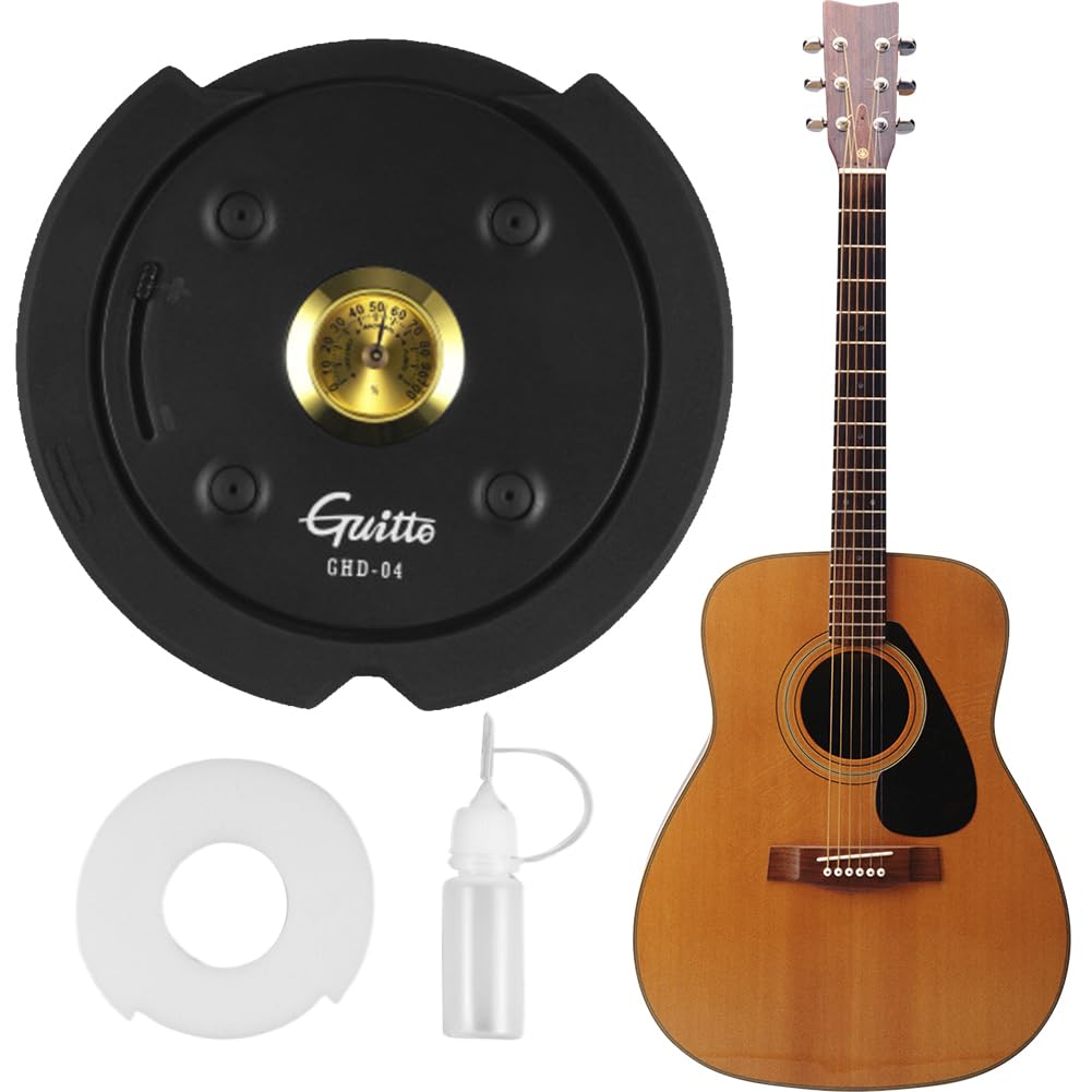 Cubierta acústica para humidificador de guitarra con higrómetro para el cuidado y mantenimiento de la guitarra